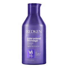Spalvą atnaujinantis kondicionierius šviesiems plaukams Redken color extend blondage 300 ml kaina ir informacija | Šampūnai | pigu.lt