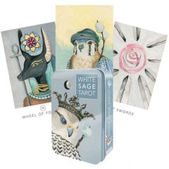 Taro kortos White Sage metalinėje dėžutėje kaina ir informacija | Ezoterika | pigu.lt