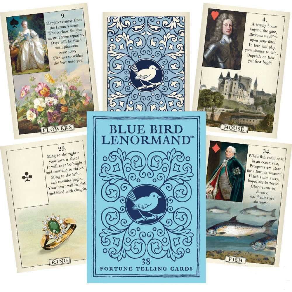 Taro kortos Blue Bird Lenormand kaina ir informacija | Ezoterika | pigu.lt