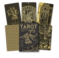 Taro kortos Tarot Gold Black Edition kaina ir informacija | Ezoterika | pigu.lt