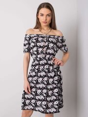 черное цветочное платье savona sublevel цена и информация | Платья | pigu.lt