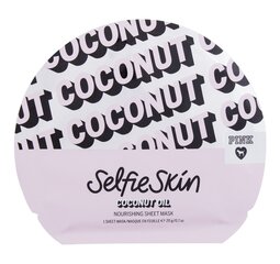 Листовая маска для лица Victoria's Secret Pink Selfie Skin Coconut Oil Nourishing Sheet Mask, 20 г цена и информация | Маски для лица, патчи для глаз | pigu.lt