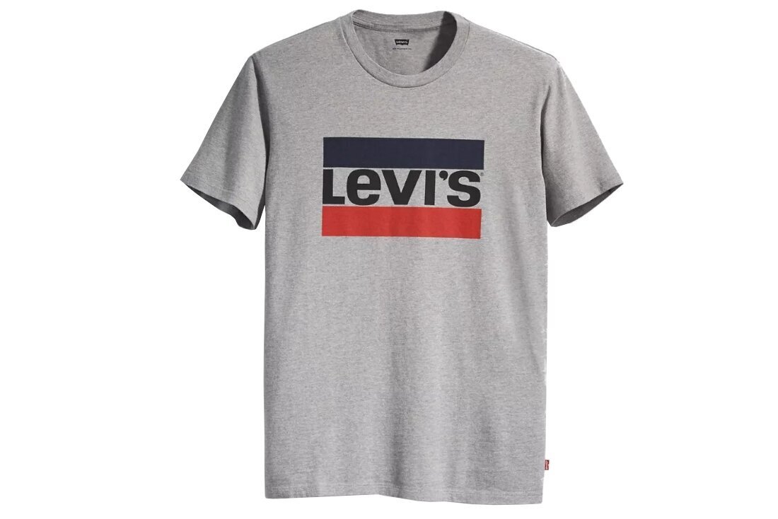 Levi's vyriški marškinėliai Sportswear Graphic Tee, pilki kaina ir informacija | Vyriški marškinėliai | pigu.lt