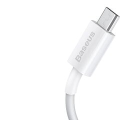 Kabelis Baseus USB - micro USB, 2m BSU2825WHT kaina ir informacija | Laidai telefonams | pigu.lt