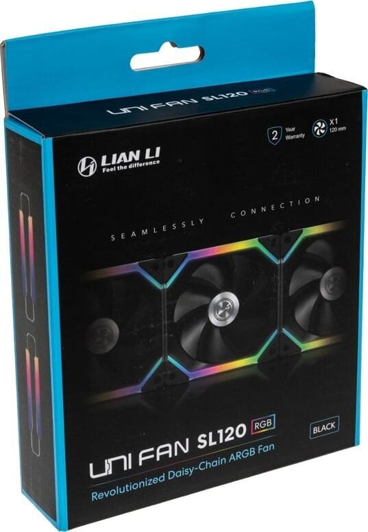 Lian Li UF-SL120-1B kaina ir informacija | Kompiuterių ventiliatoriai | pigu.lt