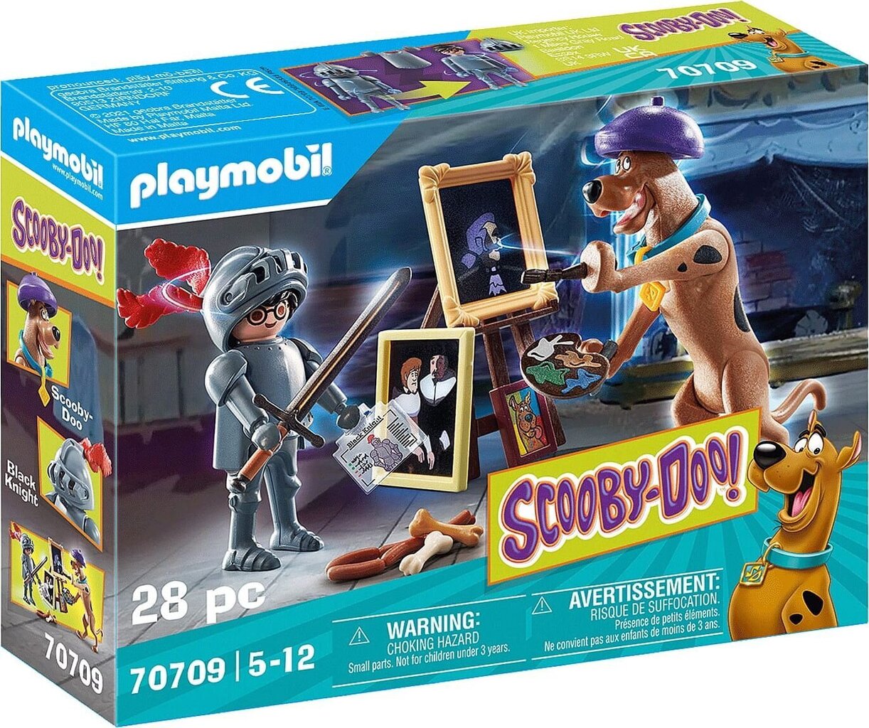 70709 PLAYMOBIL® Scooby-Doo! Nuotykiai su Juoduoju riteriu kaina ir informacija | Konstruktoriai ir kaladėlės | pigu.lt