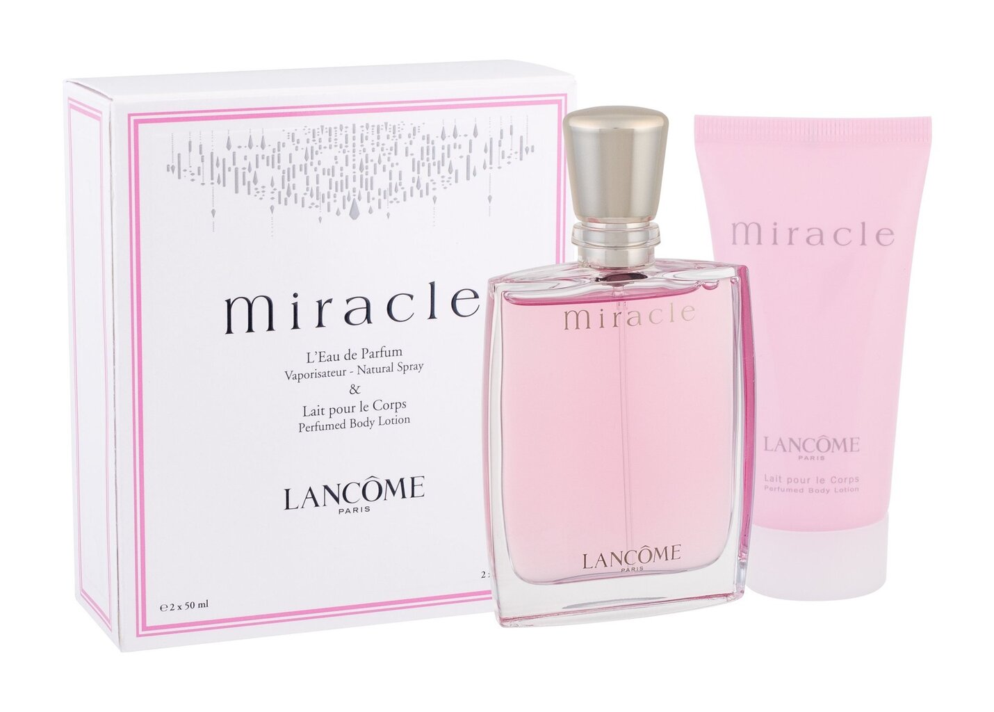 Rinkinys Lancome Miracle: EDP moterims 50 ml + kūno losjonas 50 ml цена и информация | Kvepalai moterims | pigu.lt