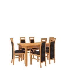 Обеденный гарнитур ADRK Furniture Rodos 14, коричневый цена и информация | Комплекты мебели для столовой | pigu.lt
