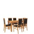 Valgomojo komplektas ADRK Furniture Rodos 25, rudos spalvos