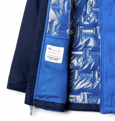 Žieminė pūkinė striukė berniukams Columbia, mėlyna kaina ir informacija | Žiemos drabužiai vaikams | pigu.lt