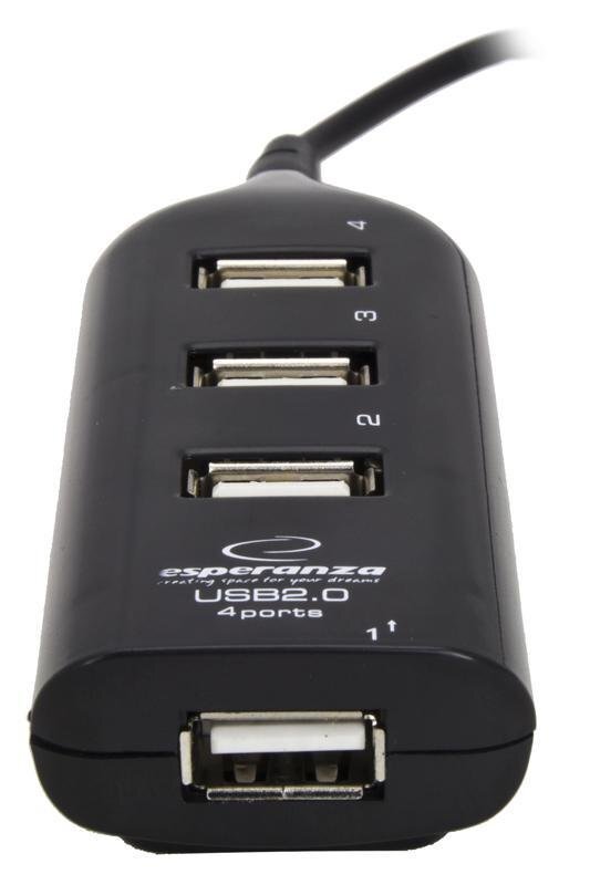 ESPERANZA HUB USB 2.0 4-PORTY EA116 цена и информация | Adapteriai, USB šakotuvai | pigu.lt