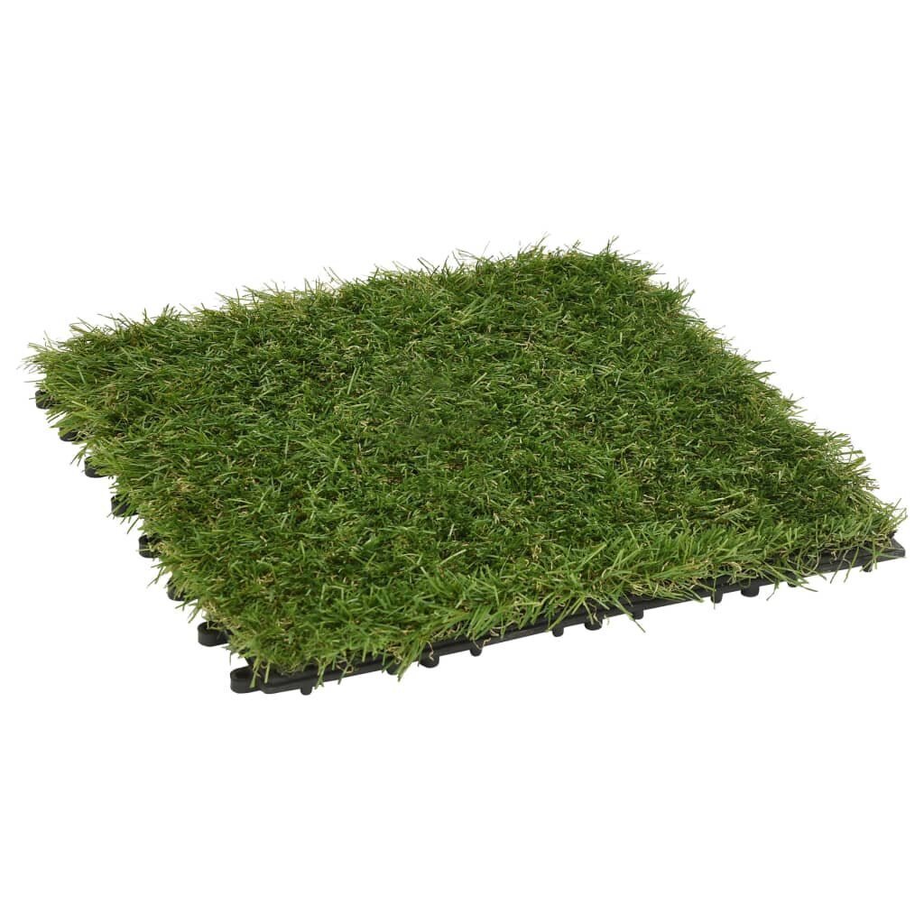 Dirbtinės žolės plytelės, 11 vnt., 30 x 30 cm цена и информация | Terasos grindys | pigu.lt
