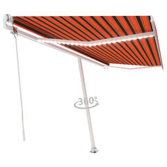 Markizė vidaXL, 500x300 cm, oranžinė/ruda цена и информация | Зонты, маркизы, стойки | pigu.lt