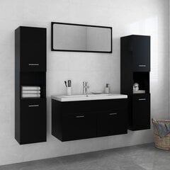 Vonios kambario baldų komplektas, juodas kaina ir informacija | Vonios komplektai | pigu.lt