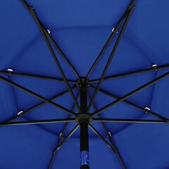 Skėtis nuo saulės su aliuminiu stulpu, 3,5 m, mėlynas цена и информация | Зонты, маркизы, стойки | pigu.lt