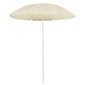 Lauko skėtis su plieniniu stulpu, 180 cm, rudas kaina ir informacija | Skėčiai, markizės, stovai | pigu.lt