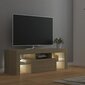 Televizoriaus spintelė su LED apšvietimu, 120x35x40 cm, ruda цена и информация | TV staliukai | pigu.lt