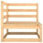 Kampinė sodo sofa, pušies medienos masyvas цена и информация | Lauko kėdės, foteliai, pufai | pigu.lt