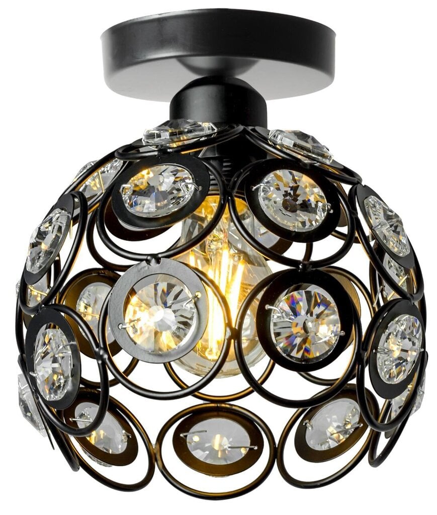 Lubinis šviestuvas Crystal Ball, Black kaina ir informacija | Lubiniai šviestuvai | pigu.lt