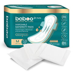 Прокладки Baboo для послеродовых трусиков размер M, 10 шт. цена и информация | Средства гигиены для мам | pigu.lt