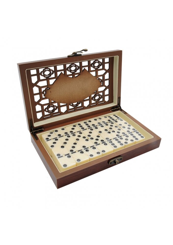 Žaidimas Domino medinėje dėžutėje kaina ir informacija | Stalo žaidimai, galvosūkiai | pigu.lt