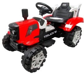 Elektrinis traktorius su priekaba, raudonas kaina ir informacija | Elektromobiliai vaikams | pigu.lt
