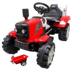 Электрический трактор с прицепом, красный цена и информация | Электромобили для детей | pigu.lt