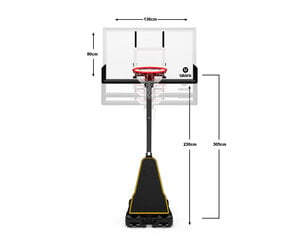 Mobilus krepšinio stovas Bilaro Orlando 136x80cm kaina ir informacija | Krepšinio stovai | pigu.lt