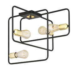 Emibig подвесной светильник Savo 4 Black-Gold цена и информация | Люстры | pigu.lt
