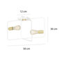 Emibig lubinis šviestuvas Savo 2 White-Gold цена и информация | Lubiniai šviestuvai | pigu.lt