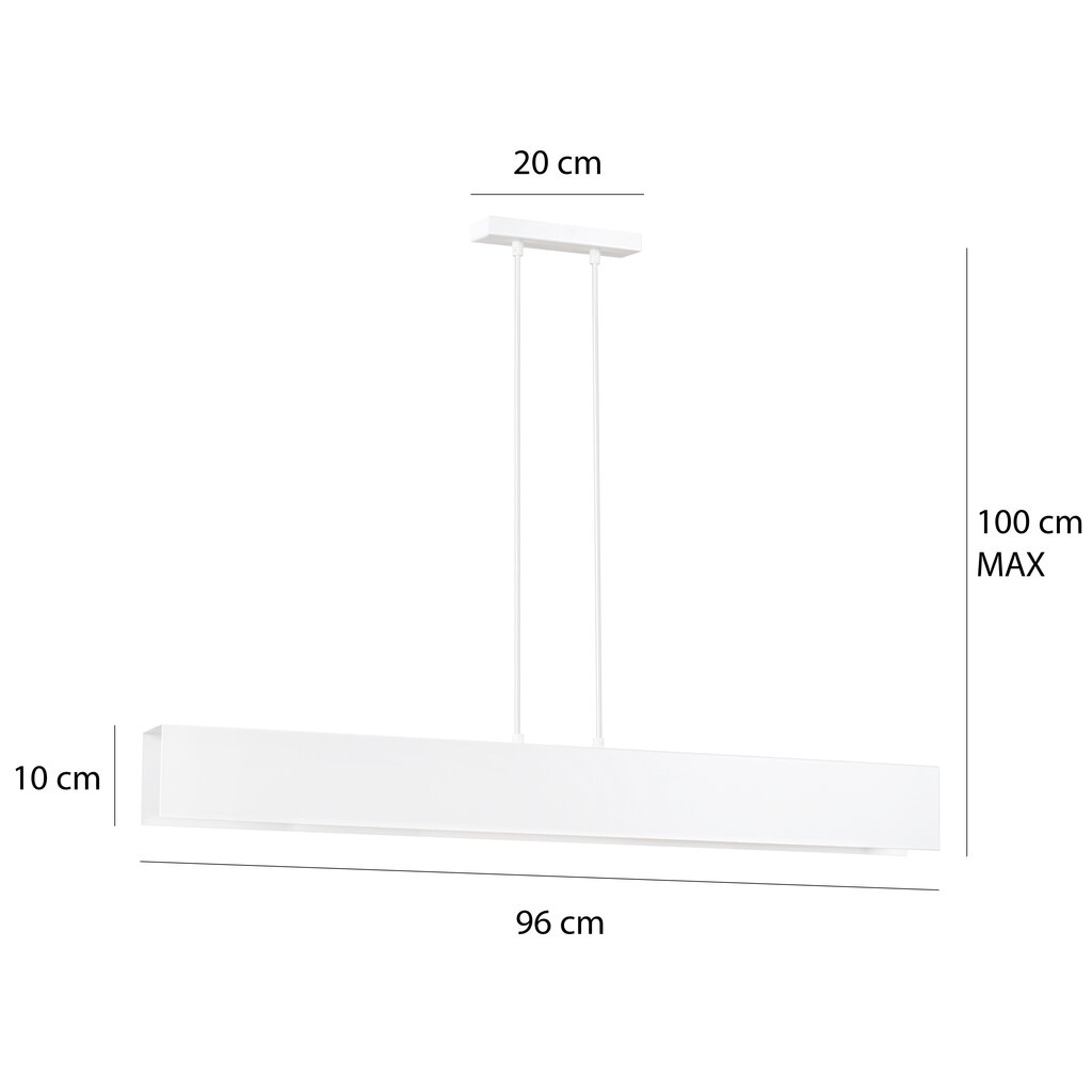 Emibig pakabinamas šviestuvas Gentor 4 White kaina ir informacija | Pakabinami šviestuvai | pigu.lt