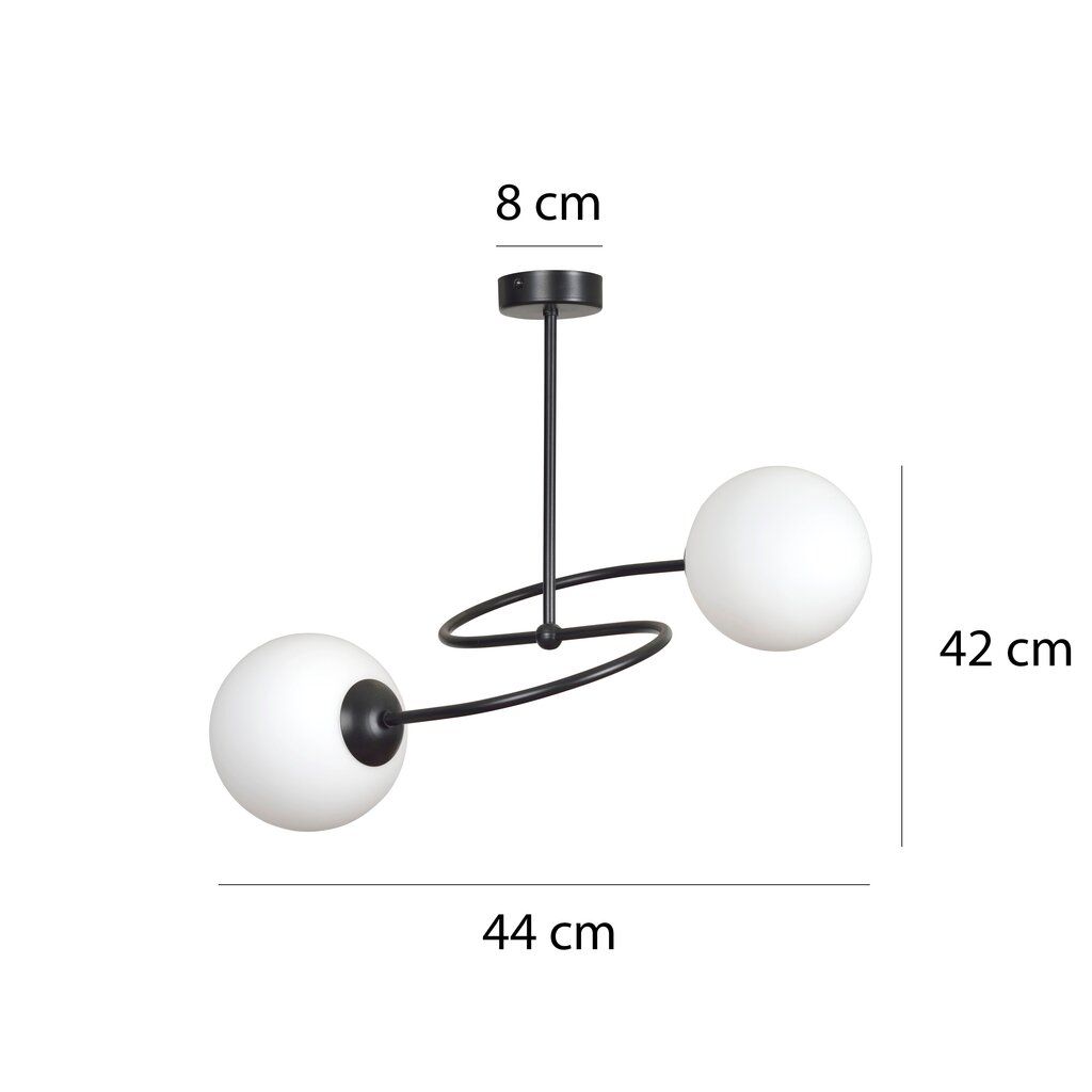 Emibig pakabinamas šviestuvas Selbi 2 Black kaina ir informacija | Pakabinami šviestuvai | pigu.lt