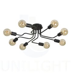 Emibig потолочный светильник Harmony 8 Black цена и информация | Потолочные светильники | pigu.lt