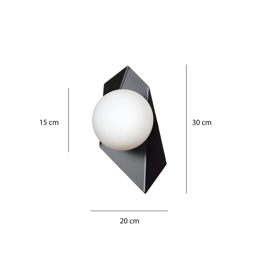 Emibig šviestuvas Drifton K 1 Black kaina ir informacija | Sieniniai šviestuvai | pigu.lt