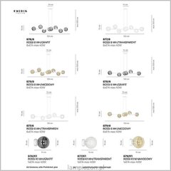 Emibig sieninis šviestuvas Rossi K1 WH/Transparent kaina ir informacija | Sieniniai šviestuvai | pigu.lt