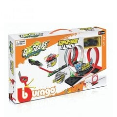 Игровой набор с одной машиной Bburago GoGear SuperSonic Launch 3в1  цена и информация | Игрушки для мальчиков | pigu.lt