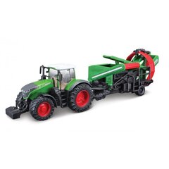 Bburago Fendt 1050 Vario Tрактор Детский с культиватором / 10cm / Зеленый цена и информация | Игрушки для мальчиков | pigu.lt