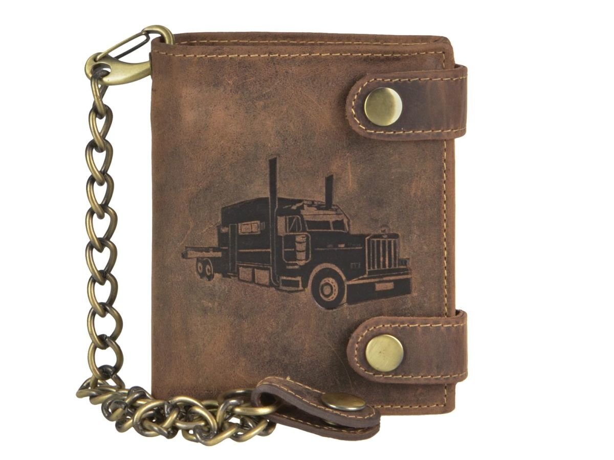 Odinis dėklas vyrams GreenBurry Vintage 1796A -Truck-25 цена и информация | Vyriškos piniginės, kortelių dėklai | pigu.lt