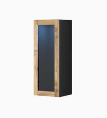 Шкаф квадратный Cama VIGO 50/50/30 черный/дуб вотан цена и информация | Шкафчики в гостиную | pigu.lt