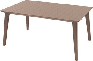 Sodo stalas Keter Lima 160, smėlio kaina ir informacija | Lauko stalai, staliukai | pigu.lt