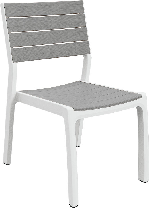 Sodo kėdė Keter Harmony, balta/šviesiai pilka kaina ir informacija | Lauko kėdės, foteliai, pufai | pigu.lt