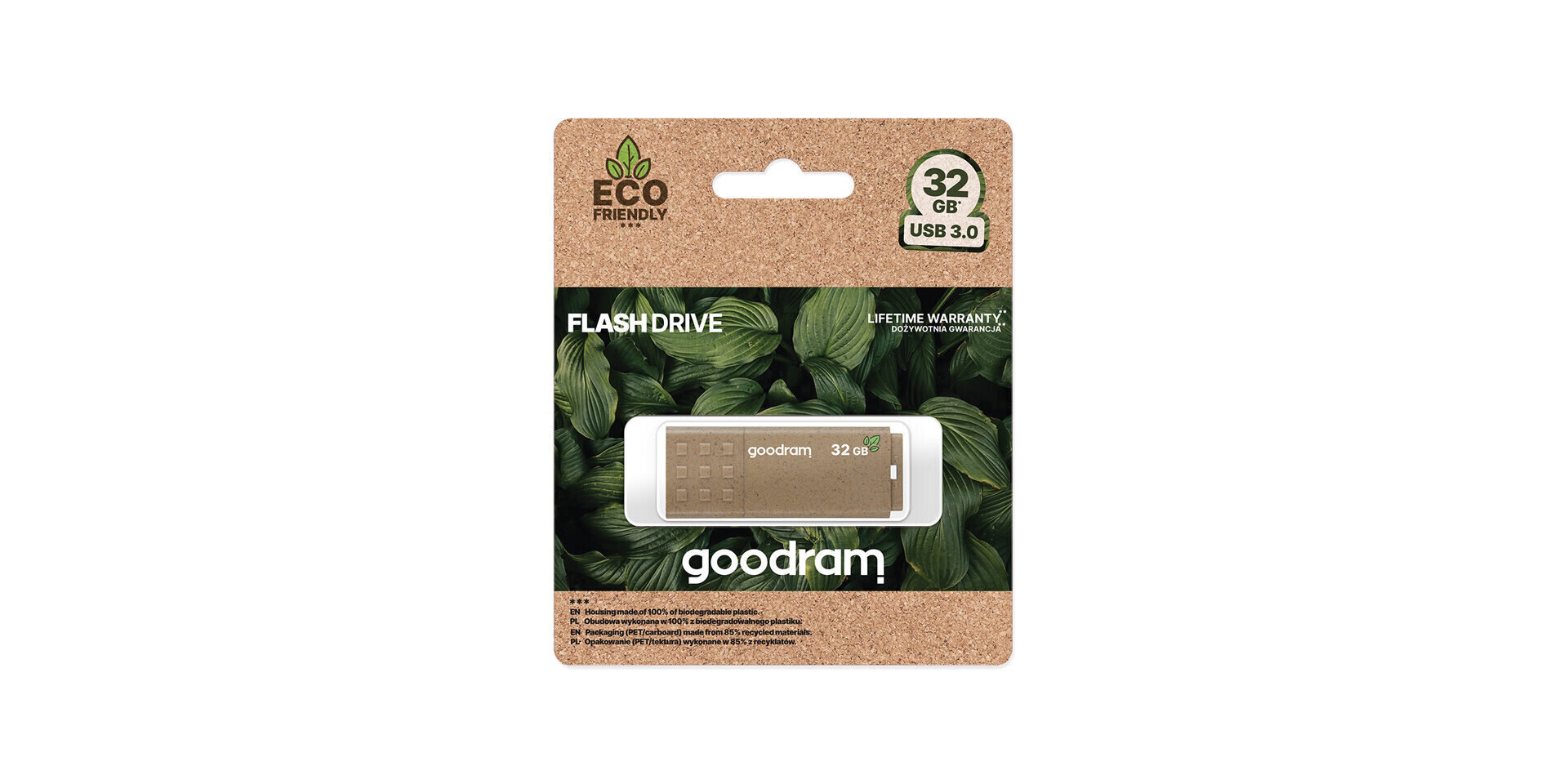 GoodRam Eco Friendly 128GB USB 3.0 kaina ir informacija | USB laikmenos | pigu.lt