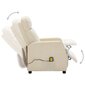Elektrinis atlošiamas masažinis krėslas, rudas цена и информация | Svetainės foteliai | pigu.lt