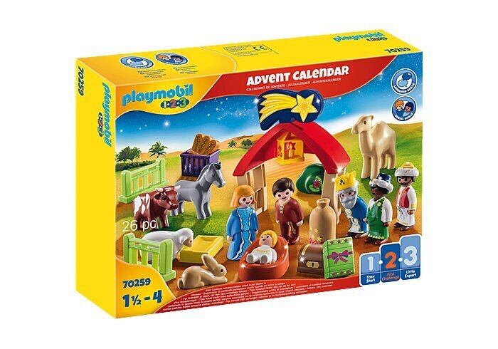 70259 PLAYMOBIL® 1.2.3 Advento kalendorius - Kalėdos kaina ir informacija | Žaislai berniukams | pigu.lt