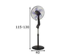Напольный вентилятор с сенсорным экраном, 50 Вт цена и информация | Вентиляторы | pigu.lt