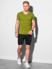 Мужская футболка Ombre S1369, оливковая цена и информация | Мужские футболки | pigu.lt