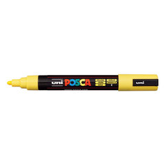 Žymeklis UNI Posca PC-5M, apvalus, 1.8 - 2.5 mm, geltonas kaina ir informacija | Rašymo priemonės | pigu.lt