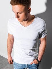 Мужская футболка Ombre S1369, белая цена и информация | Мужские футболки | pigu.lt