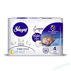 Sauskelnės New Sleepy Pants Maxi 4 (7-14 kg), 30 vnt. kaina ir informacija | Sauskelnės | pigu.lt