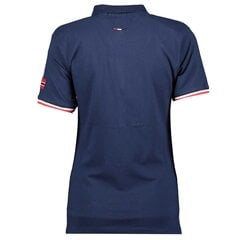 Polo marškinėliai moterims Geographical Norway Kerig, mėlyni kaina ir informacija | Marškinėliai moterims | pigu.lt